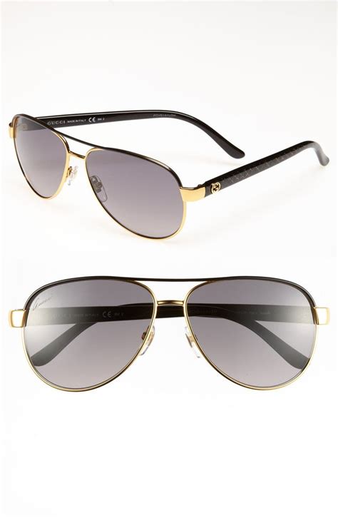 gucci 58mm glitter aviator sunglasses|gucci sunglasses aviator discount.